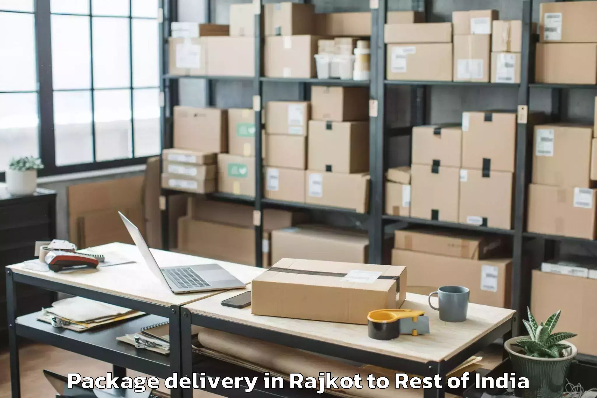 Leading Rajkot to Ramban Package Delivery Provider